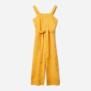 The Linen Square-Neck Jumpsuit in Marigold Everlane